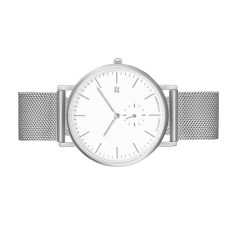 Reloj de pulsera de plata para hombres para el día de Navidad