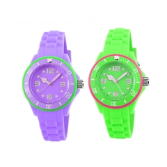 Caramelo color niños goma reloj para el día de Navidad