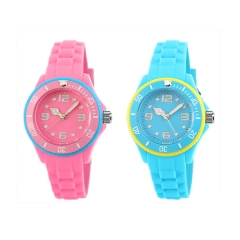 Caramelo color niños goma reloj para el día de Navidad