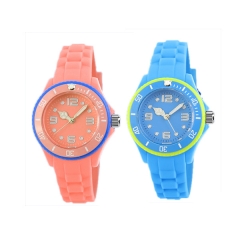 Caramelo color niños goma reloj para el día de Navidad