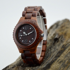 Reloj de madera de encargo de la venta caliente de la insignia