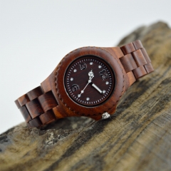 Reloj de madera de encargo de la venta caliente de la insignia