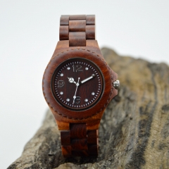 Reloj de madera de encargo de la venta caliente de la insignia