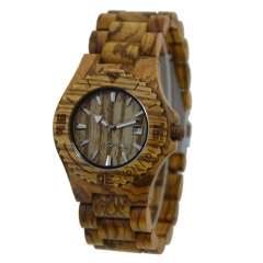 Reloj de madera del hombre de lujo original de la alta calidad del OEM