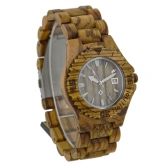 Reloj de madera del hombre de lujo original de la alta calidad del OEM