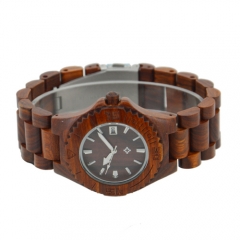 OEM de alta calidad Vogue de madera regalo reloj de cuarzo