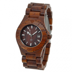 OEM de alta calidad Vogue de madera regalo reloj de cuarzo