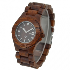 OEM de alta calidad Vogue de madera regalo reloj de cuarzo