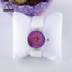 silicona material correa reloj de silicona con pantalla digital dial círculo cara en diferentes colores specilal patrón de diseño