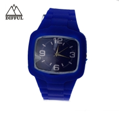 material de silicio más colores reloj de alta calidad reloj unisex jalea reloj