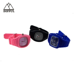 material de silicio más colores reloj de alta calidad reloj unisex jalea reloj